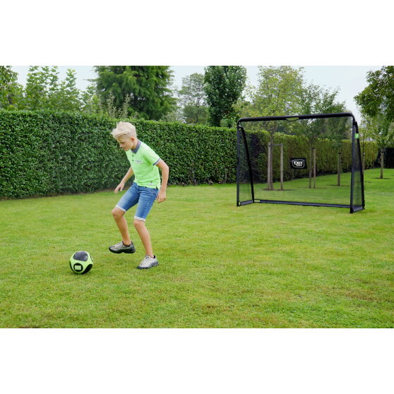 EXIT Coppa steel football goal 7x5.6ft - black
