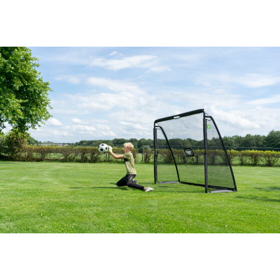 EXIT Coppa steel football goal 7x5.6ft - black