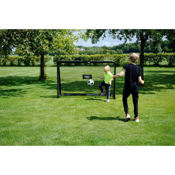 EXIT Maestro steel football goal 6x4ft - black