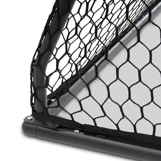 EXIT Scala aluminium football goal 4x2.6ft - black