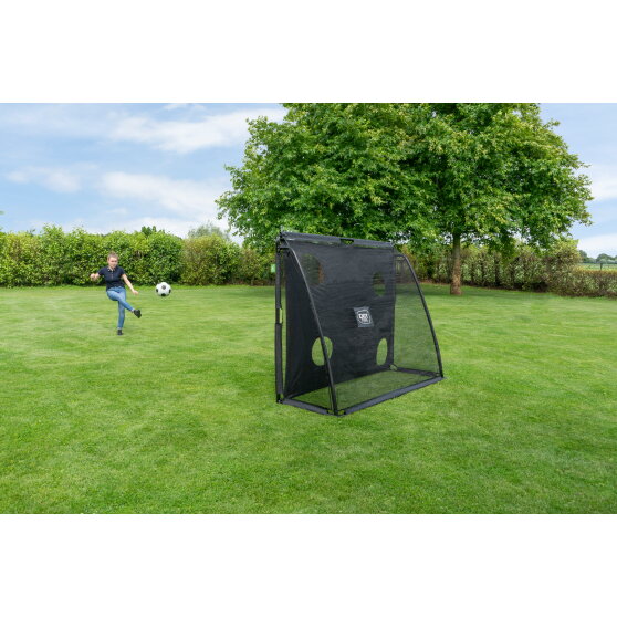 EXIT Coppa steel football goal 7x5.6ft - black