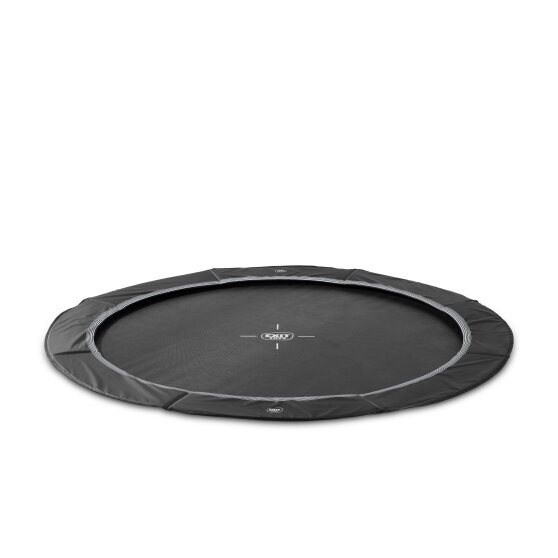 EXIT InTerra ground-level sports trampoline 12ft - black