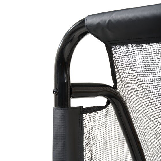 EXIT Coppa steel football goal 7x5.6ft - black