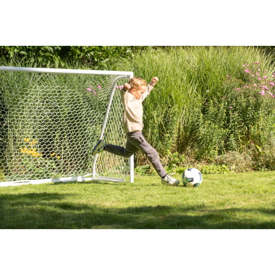 EXIT Scala aluminium football goal 6x4ft - white