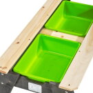 EXIT Aksent sand & water and picnic table (2 benches) with parasol and gardening tools