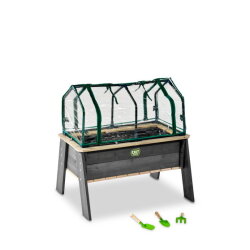 EXIT Aksent planter table L with greenhouse and gardening tools